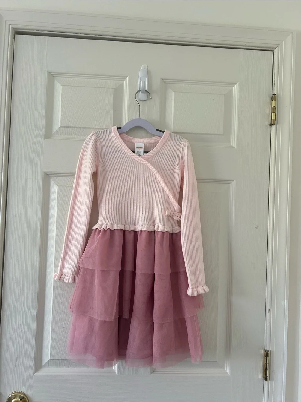 Gymboree Girl’s Long Sleeve Pink Tutu Dress - Size 8